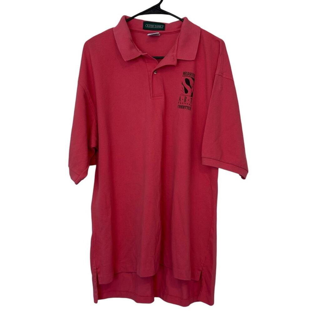 Vintage Outer Banks 2002 Melbourne Art Festival Committee Polo Size XL Graphic